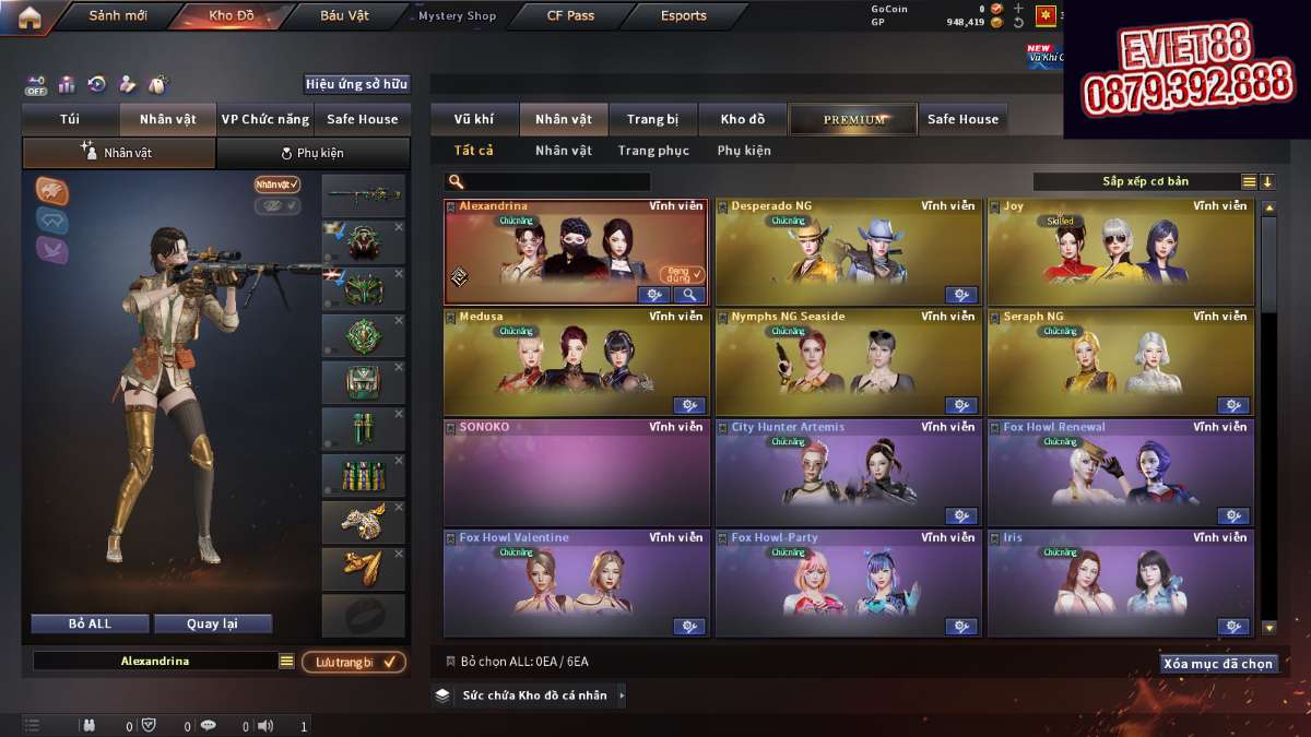 shop acc cf uy tin gia re